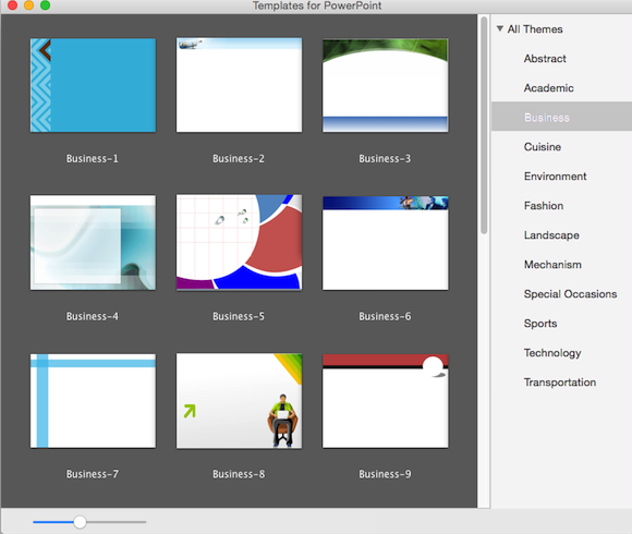 Templates for PowerPoint Pro for mac