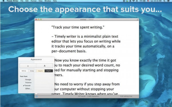 Timely Writer下载 v1.0 for mac