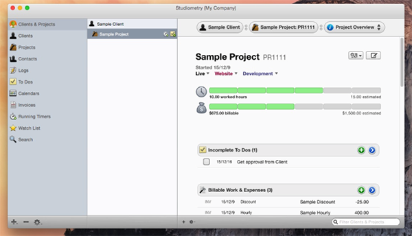 Studiometry for Mac