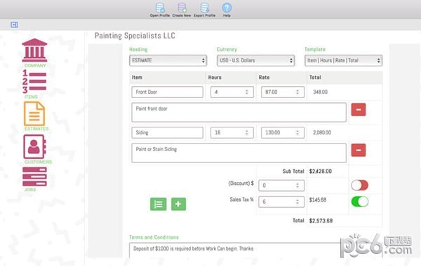 Job Estimate Maker for Mac-Job Estimate Maker Mac版下载 V1.0
