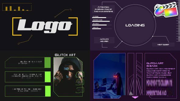 Slideshow下载-Glitch Slideshow(科技感边框FCPX插件) V1.0 最新免费版