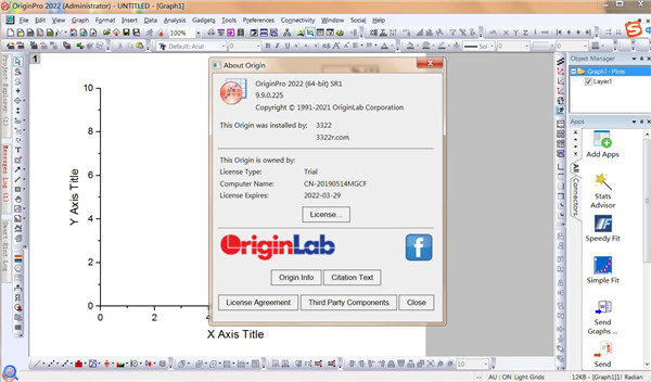 OriginPro 2022破解补丁下载-OriginLab OriginPro 2022激活码文件 附使用教程