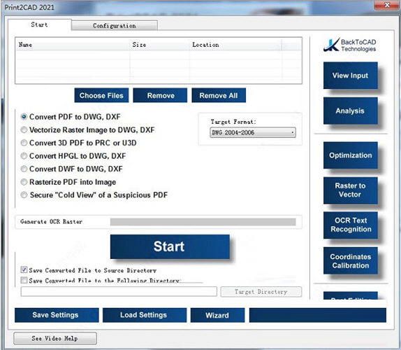 backtocad print2cad 2021下载-backtocad print2cad 2021(pdf转dwg) V21.40 官方版