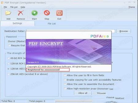 -PDFArea PDF Encryptv6.5.0中文破解版
