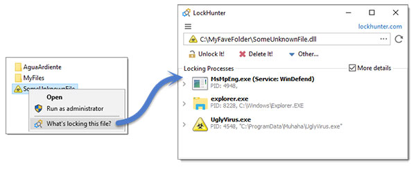 LockHunter绿色汉化版下载-LockHunter解锁猎人汉化便携版 v3.4.3