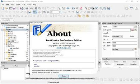 FontCreator Pro 14下载-FontCreator Pro 14v14.0.0.2790中文破解版