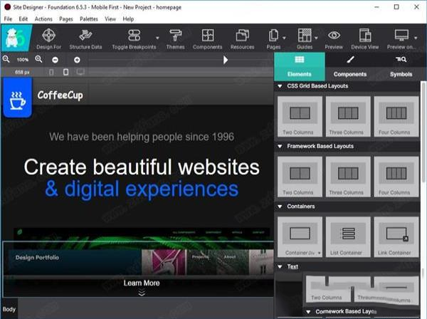 CoffeeCup Responsive Site Designer免费版
