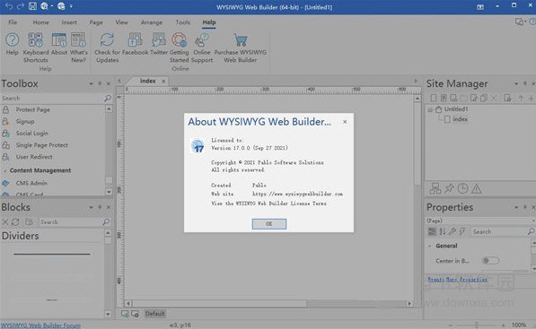 WYSIWYG Web Builder 17