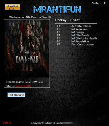 战锤40k战争黎明3六项修改器下载-战锤40k战争黎明3修改器v4.0.0.19122六项修改