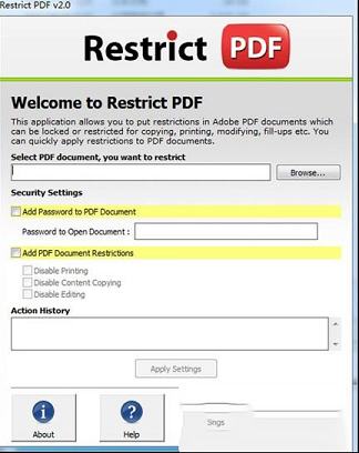 Restrict PDF下载-Restrict PDF(PDF加密工具)v2.0最新版