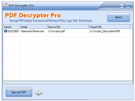 PDF解密软件下载-PDF Decrypter Prov4.5.0破解版