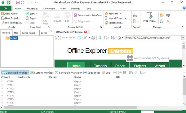 MetaProducts下载-MetaProducts Offline Explorer Enterprise(网站离线浏览) V8.4 官方版
