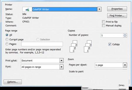 CutePDF Writer