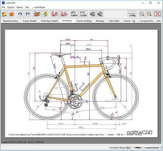 自行车设计软件rattleCAD下载-rattleCAD(自行车设计软件) V3.5.14 官方版