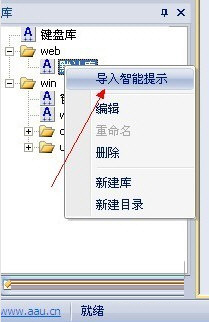 启用库文件智能提示功能