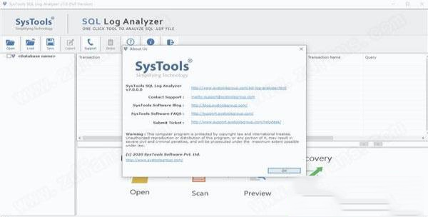-SysTools SQL Log Analyzer 8中文破解版