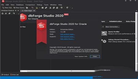 dbForge Studio 2020 for Oracle