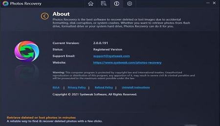 -Systweak Photos Recoveryv2.0.0.191中文破解版