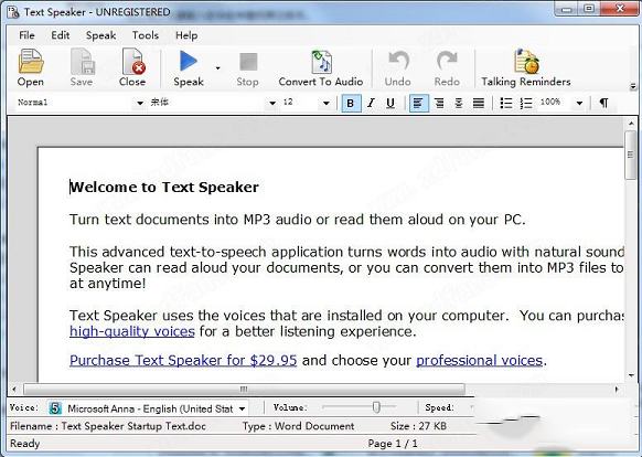 文本转语音下载-Text Speakerv3.29破解版