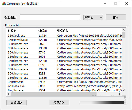 Xprocess注入器