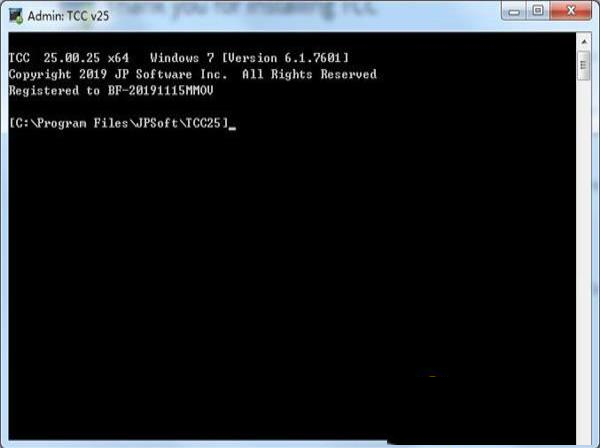 -JP Software TCCv25.00.25破解版(附破解补丁和教程)