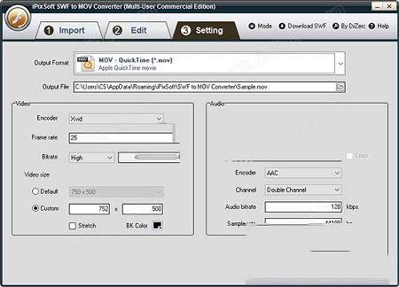 iPixSoft SWF to MOV Converter激活免费版-iPixSoft SWF to MOV Converterv4.5.0中文破解版