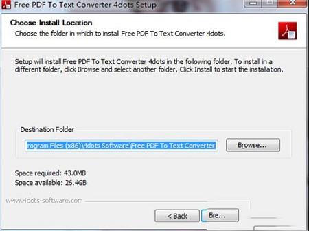 Free PDF To下载-Free PDF To Text Converter 4dotsv1.0中文免费版