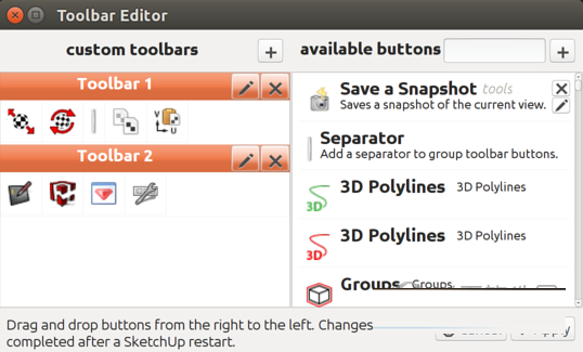 Toolbar Editor