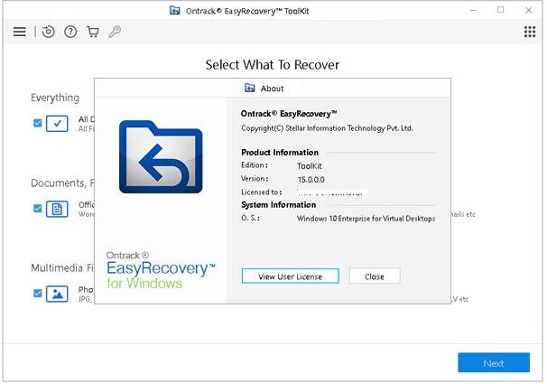 EasyRecovery破解版下载-Ontrack EasyRecovery Toolkit(数据恢复软件)下载 v15.0官方版