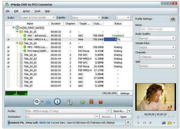 -4Media DVD to PS3 Converter(DVD转PS3转换器)下载 v7.8.6官方版 附教程