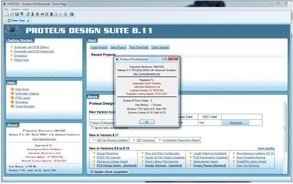 Proteus8.11破解版-Proteus Pro 8.11 SP0免费版下载 附安装教程