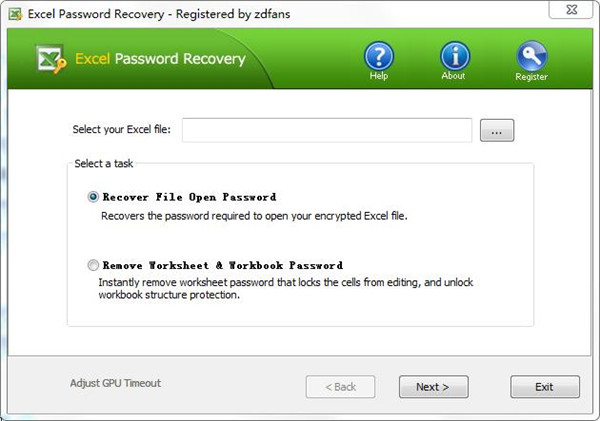 -Top Excel Password Recovery(Excel密码解除工具)下载 v2.3免费版
