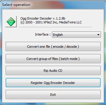 -Ogg Encoder Decoder(OGG转换软件)下载 v1.2.8b官方版