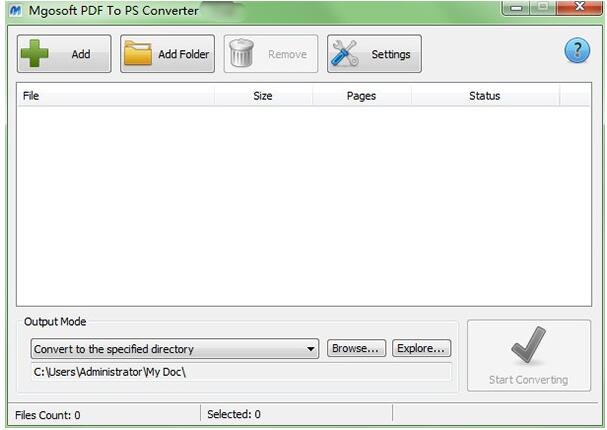 -Mgosoft PDF To PS Converter(PDF转PS软件)下载 v8.3.8官方版