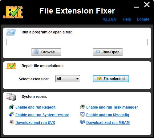 -File Extension Fixer(关联文件修复)下载 v2.3.1.0官方版