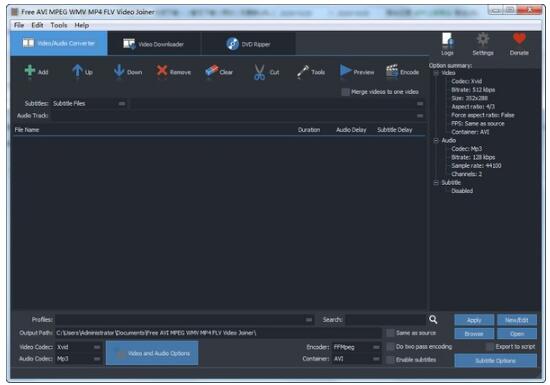 -Free AVI MPEG WMV MP4 FLV Video Joiner(视频合并软件)下载 v8.8.0官方版