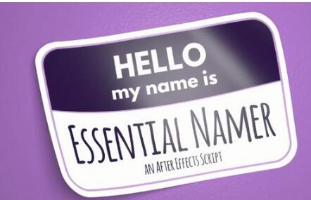 -Essential Namer(图形属性参数自动命名AE插件)下载 v1.0免费版