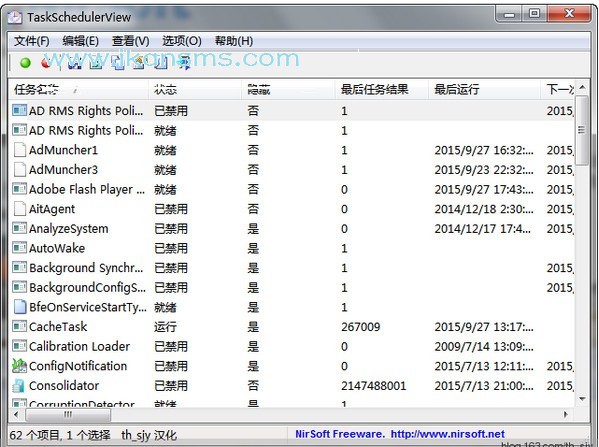 -TaskSchedulerView(windows任务管理器)下载 v1.54绿色版