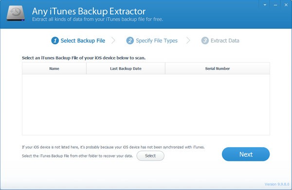 -Any iTunes Backup Extractor(iTunes备份恢复软件)下载 v9.9.8.0官方版