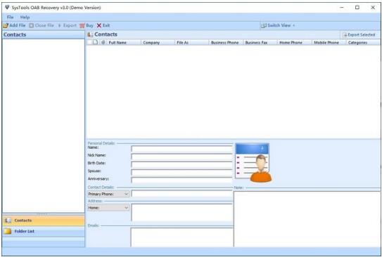 -SysTools OAB Recovery(OAB数据恢复软件)下载 v3.0官方版