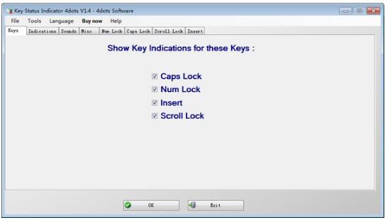 -Key Status Inidicator 4dots(键盘管理软件)下载 v1.4官方版