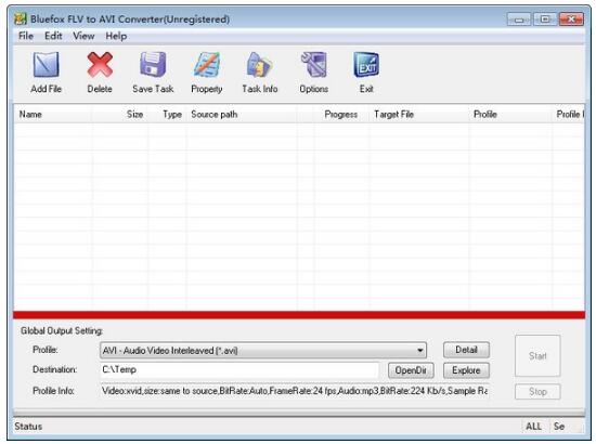 -Bluefox FLV to AVI Converter(FLV转AVI转换器)下载 v3.01官方版