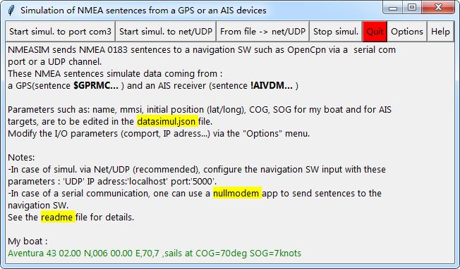 -NMEASIM(导航通信软件)下载 v1.0免费版