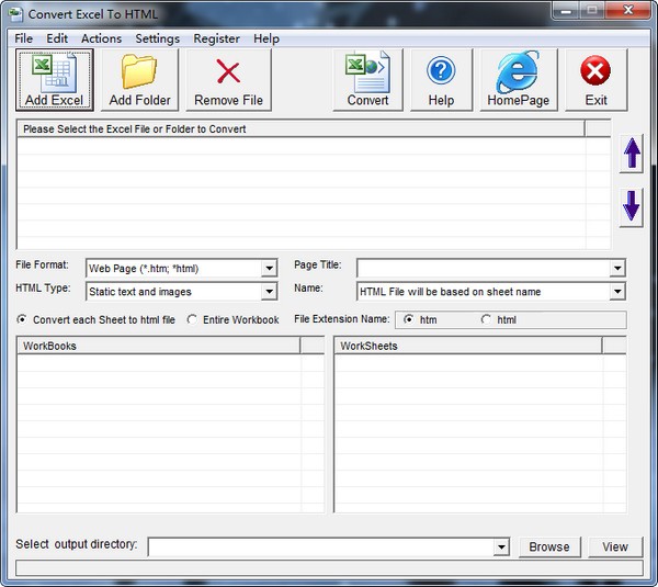 -Convert Excel to HTML(Excel转HTML工具)下载 v29.11.15官方版
