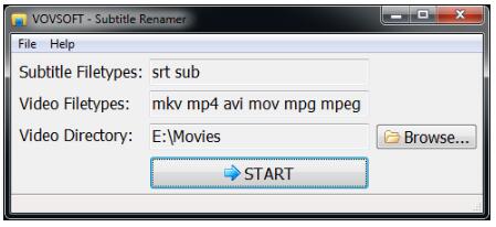 -Vovsoft Subtitle Renamer(字幕文件重命名工具)下载 v1.5官方版