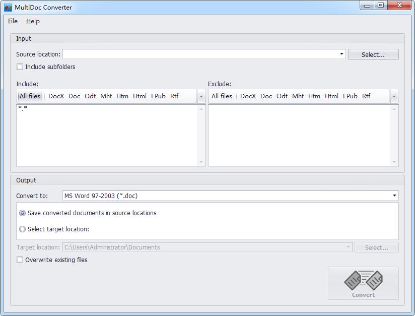 -MultiDoc Converter(WORD批量转换器)下载 v1.6.0官方版