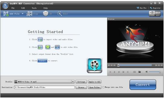 -AnyMP4 MXF Converter(MXF文件转换器)下载 v8.0.10官方版