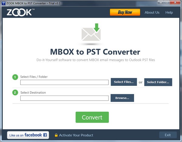 -ZOOK MBOX to PST Converter(MBOX转PST格式工具)下载 v3.1官方版