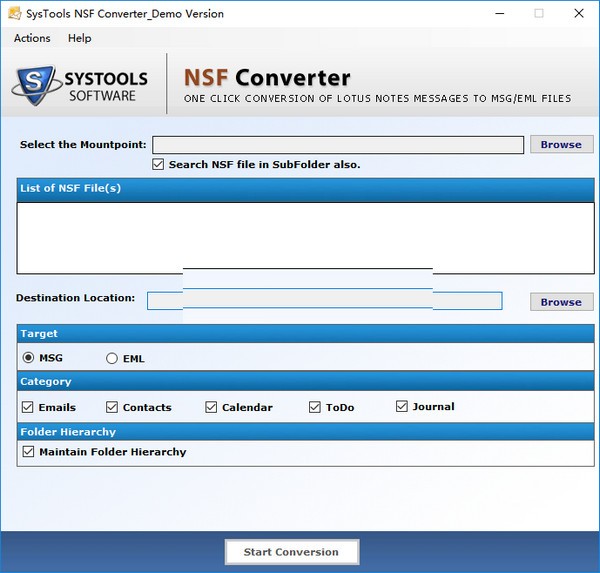 -SysTools NSF Converter(NSF转换器)下载 v1.0官方版