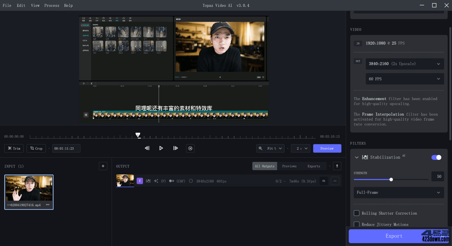 Topaz Video AI破解版(视频修复软件) v3.2.7